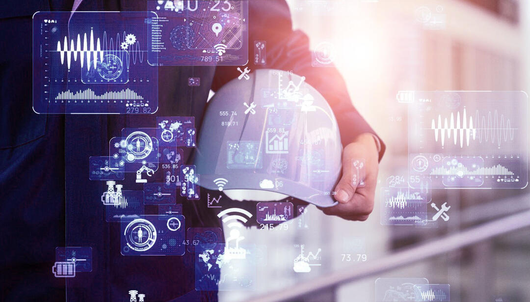 Abstract image showing AI in energy engineering