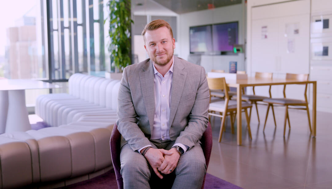 man sitting on a chair