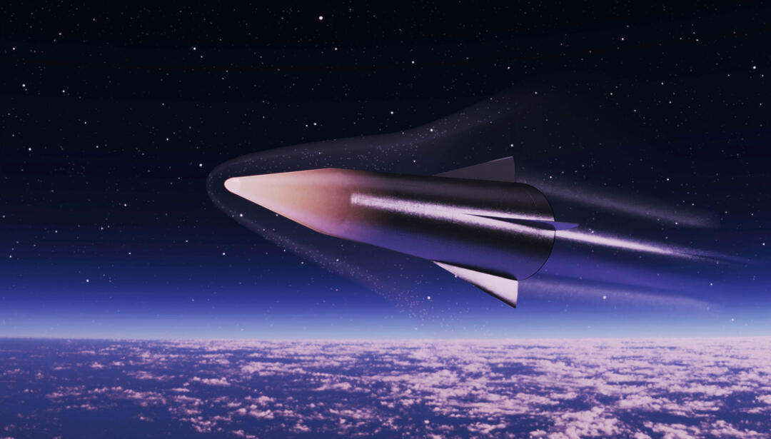hypersonic missile rendering