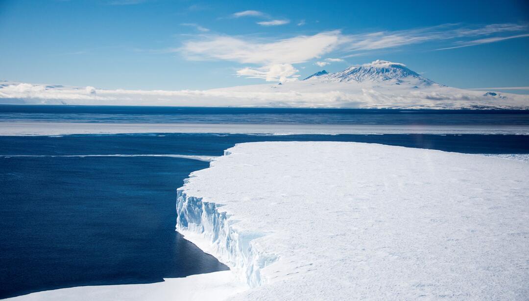 glacier floating in Antarctica