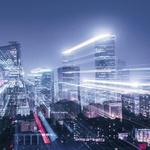 Stock image of a city