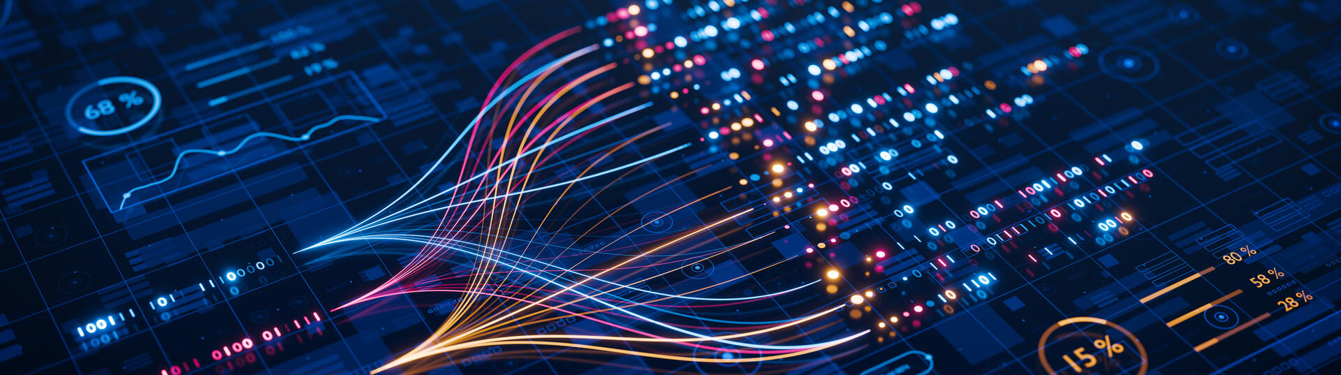 colorful graphic representing linked data