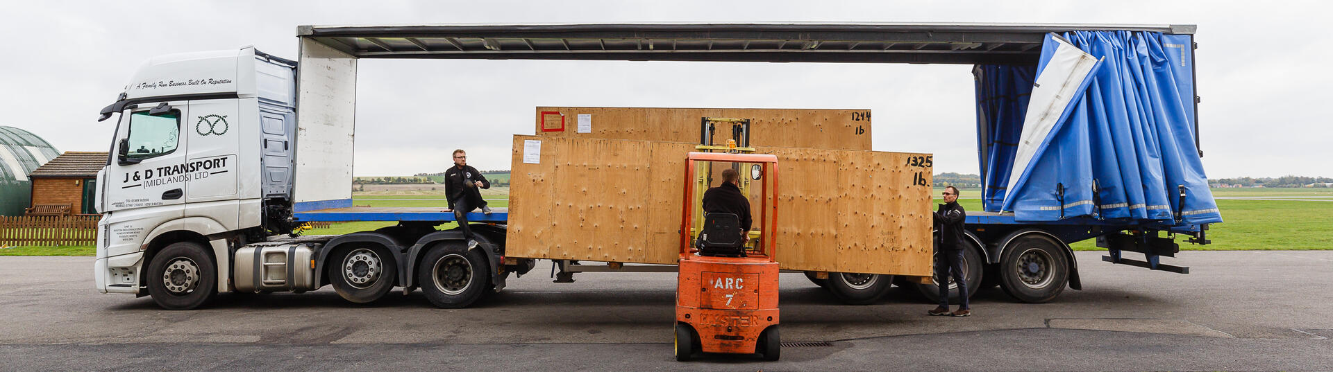 UK Lorry with large box
