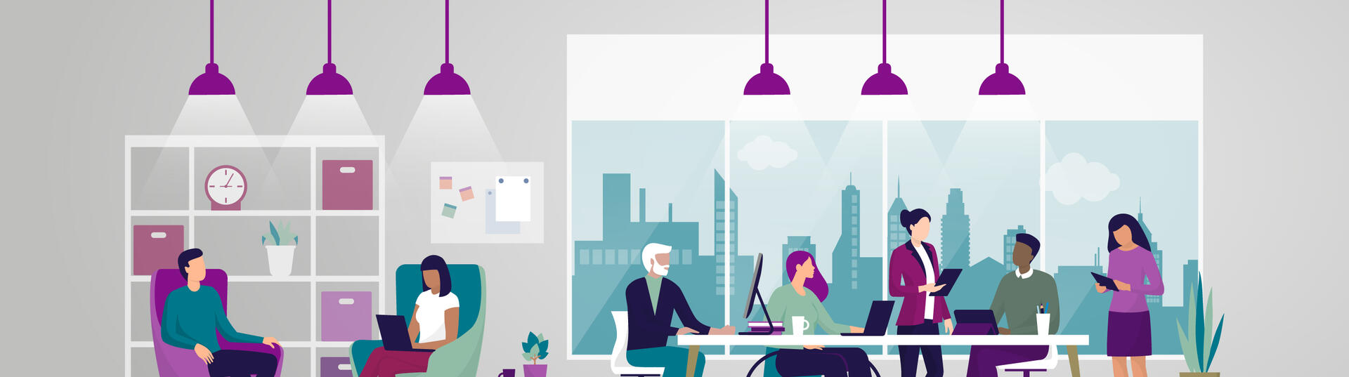 illustration of diverse workforce