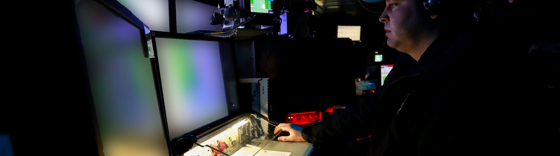 A Sailor stands watch