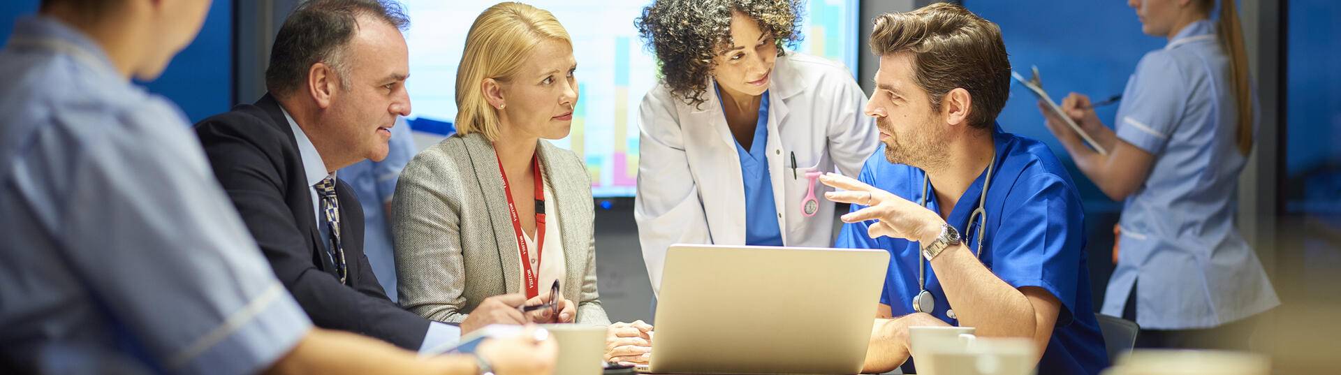 doctors in discussion during meeting
