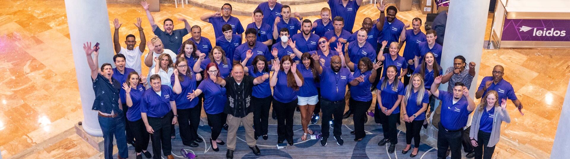 Image of joyful employees at a meeting