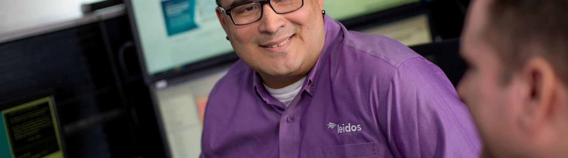 Man smiling at camera