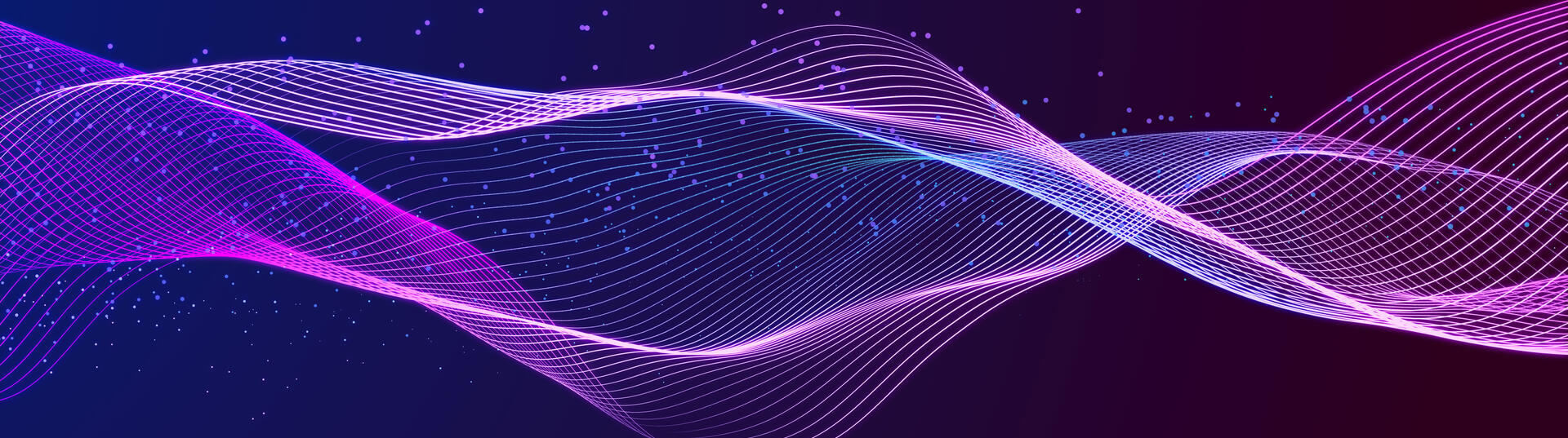 Digital technology background. Abstract structure with glowing dots
