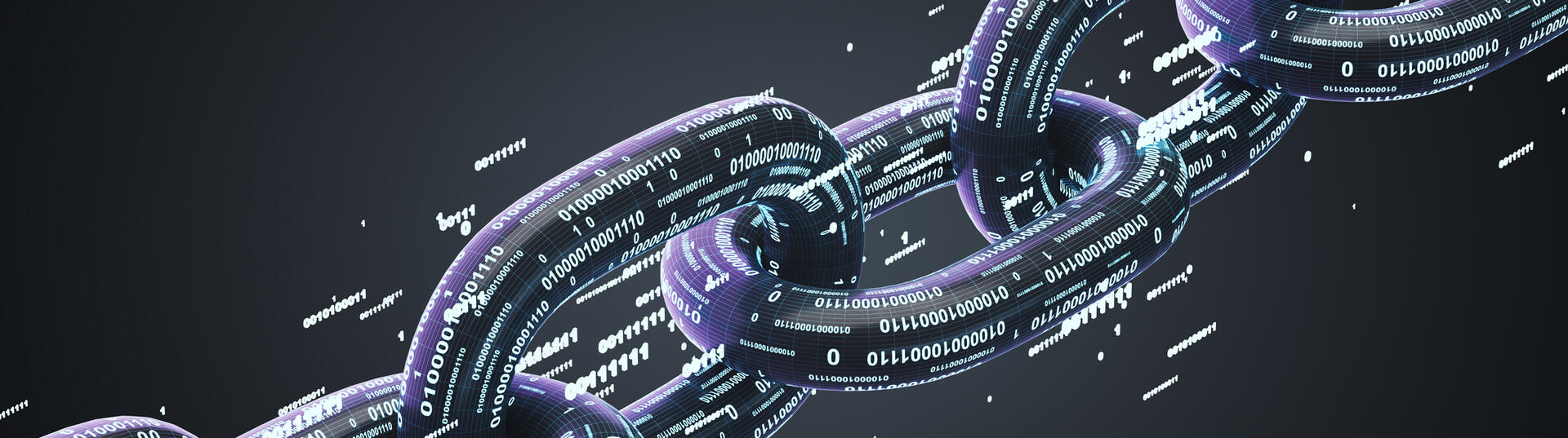 Black diagonal chain, a blockchain concept