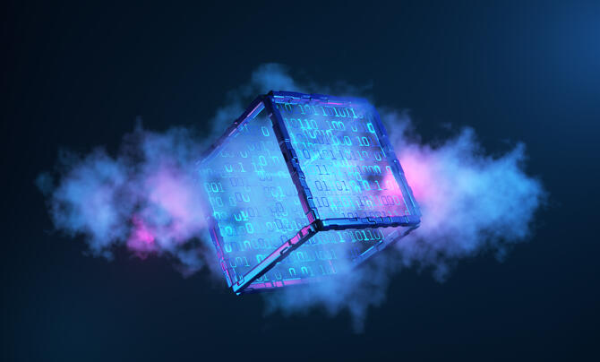 A cube filled with numbers