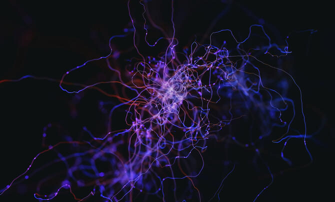 Nebula representing AI