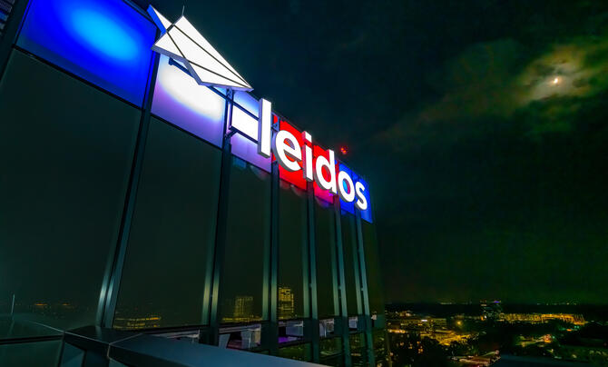 Leidos building signage 