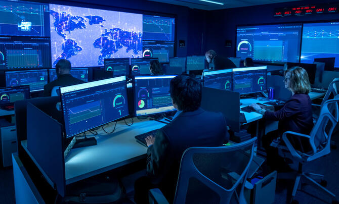 cyber analysts at work