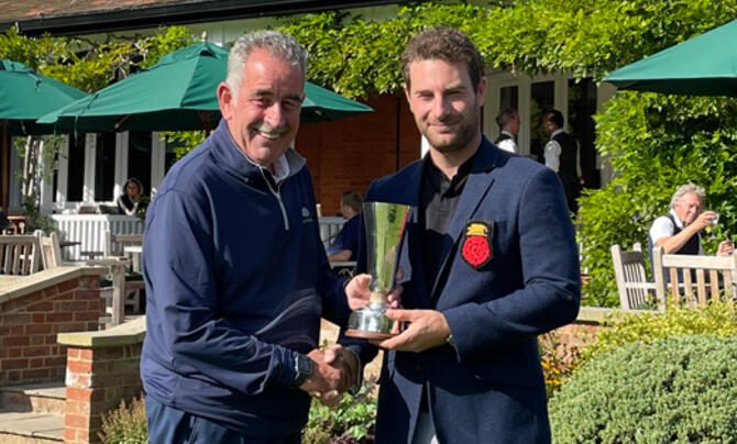Toby Burden presented the Gerald Micklem Trophy