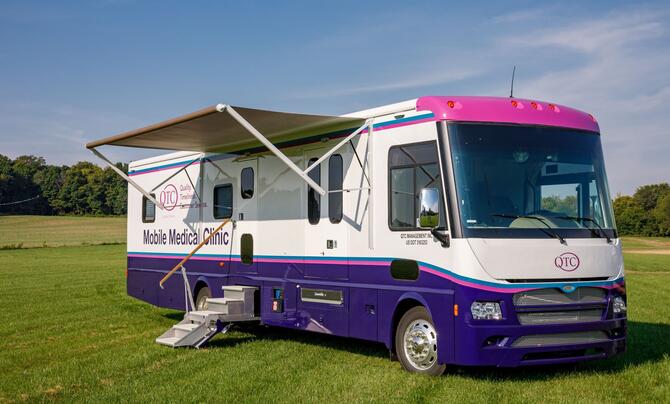 QTC Mobile Medical Clinic bus