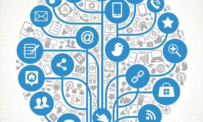 graphic depicting the mass of digital data