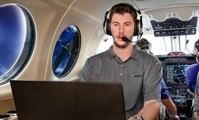 IT employee with a clearance at work