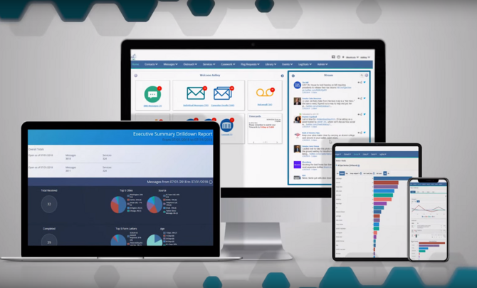 screen mockups of Intranet Quorum platform