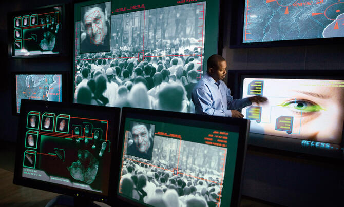 facial recognition lab concept