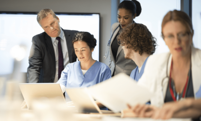 medical staff in a meeting