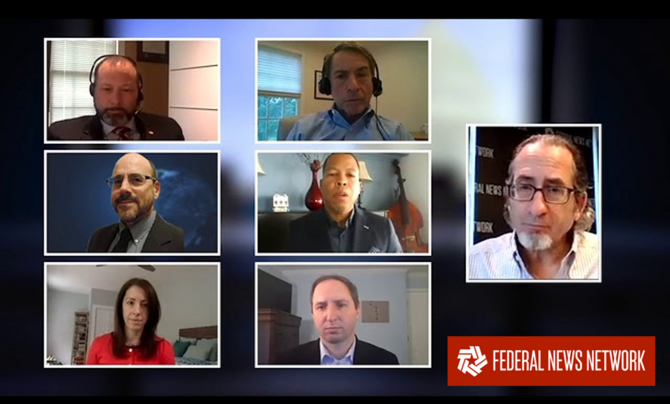 Video conference call with IT executives 
