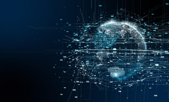 cyber network graphic