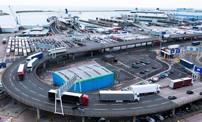 UK borders busy port