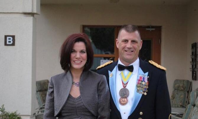 Walsh with wife, Stacy