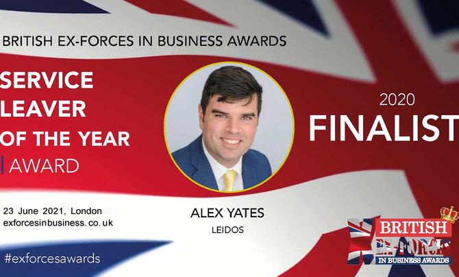 Alex Yates finalist for ex-forces in business awards