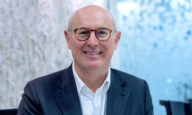 Simon Fovargue in the office