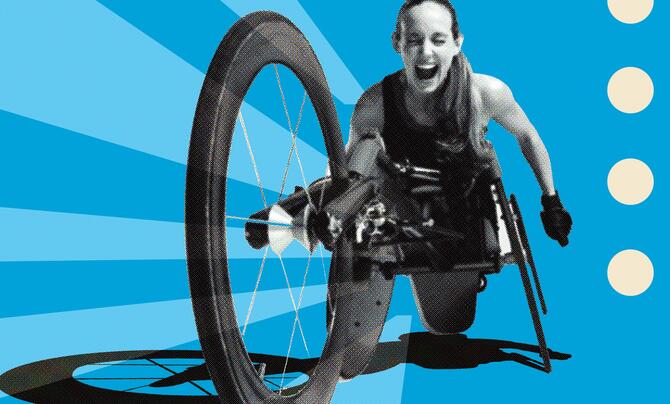 Paralyzed veteran competing in cycling event 