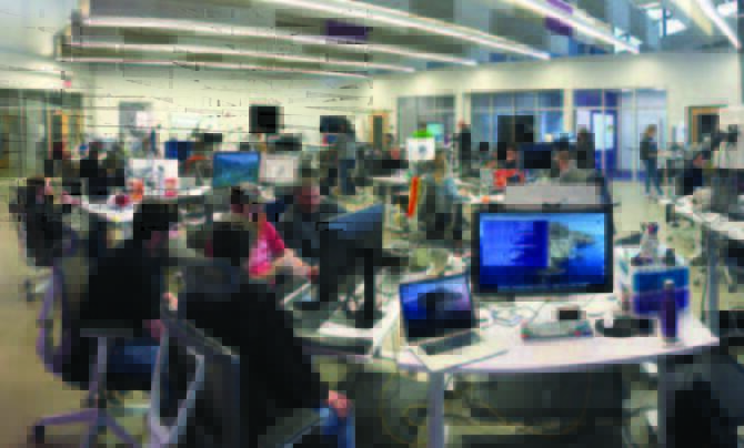 Software Factory office with Leidos employees