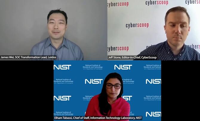 Screen capture of webinar
