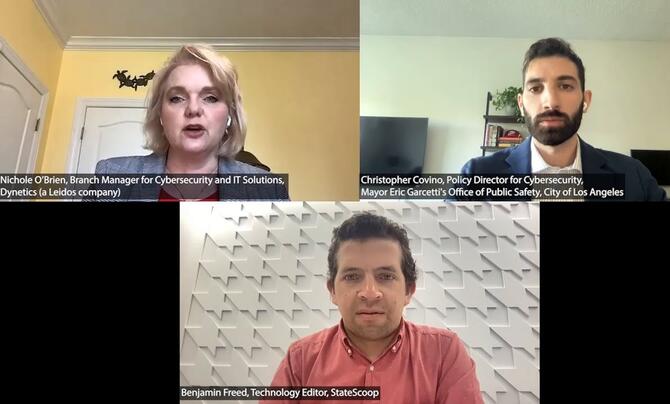 Screen capture of webinar