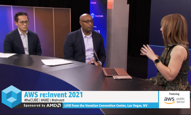 David Chou and Derrick Pledger with AWS