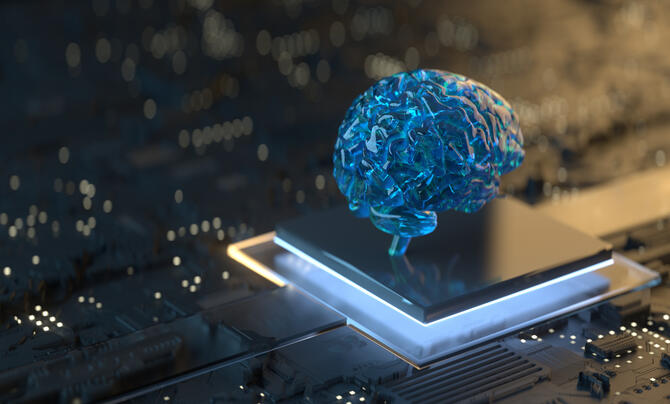 brain on computer chip