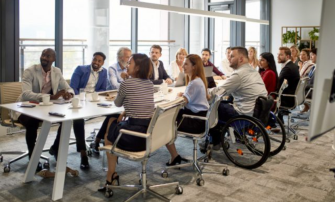 individuals in a conference room