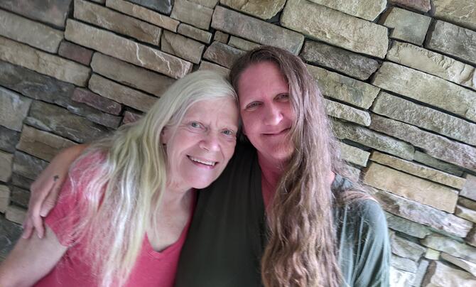 Mikki Hogan and her mother