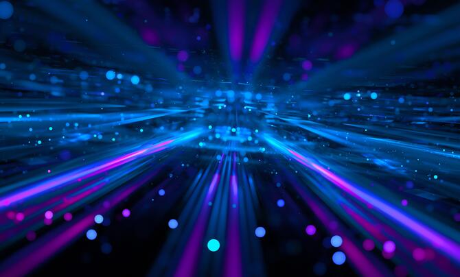 blue space and digital graphic
