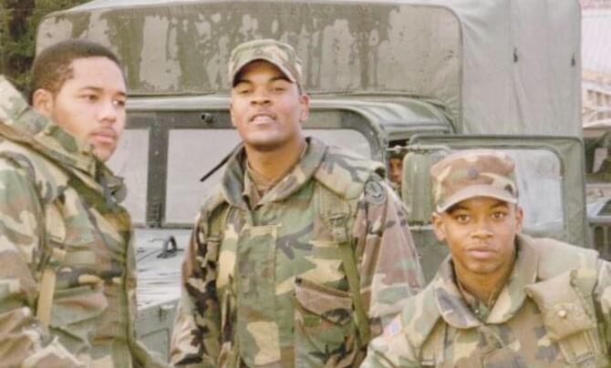 three men in uniform