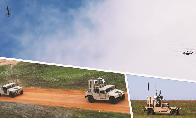 Demonstration of Counter-Unmanned Air System in action