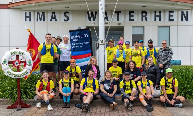 Runners and support team of the annual Bravery Trek 