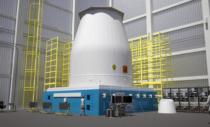 Rendering of SLS rocket design