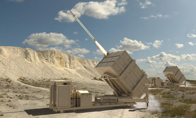 An artist rendering of the Enduring Shield launcher