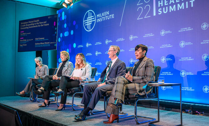 2022 Milken Health Summit panel of speakers