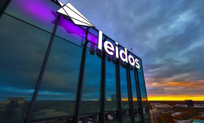 The view from the top floor of Leidos Global Headquarters
