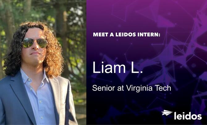Liam, Leidos Summer Intern