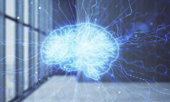 A brain with stems and lines coming out of it