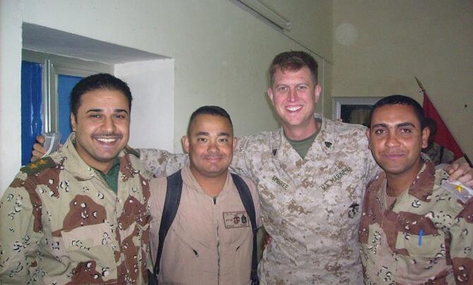 Tim Embree with colleagues